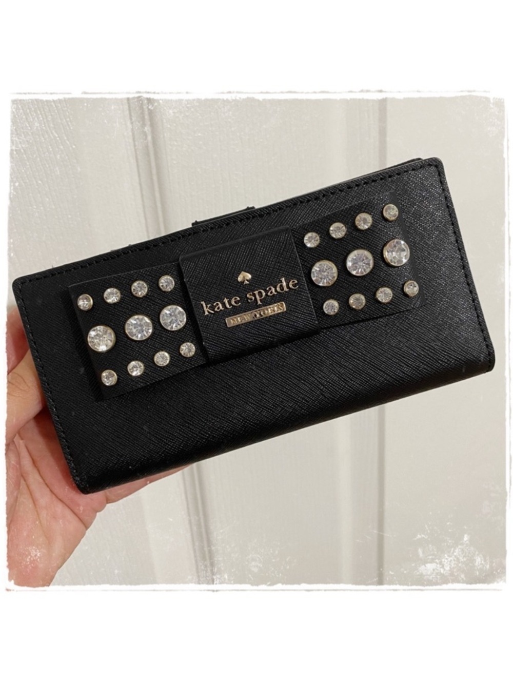 NEW! Kate Spade Davies Mews Stacy Wallet - Black